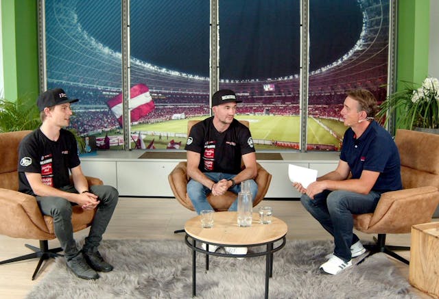 Sport Club Interview mit den Motocrossfahrern Benny Weiss und Patrick Schneider. © Messe Dornbirn